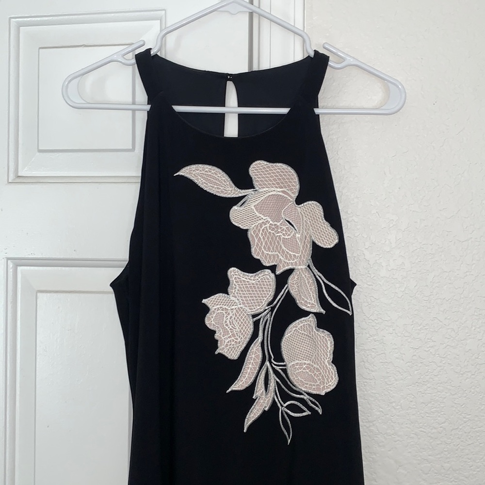 WHBM top with floral detail